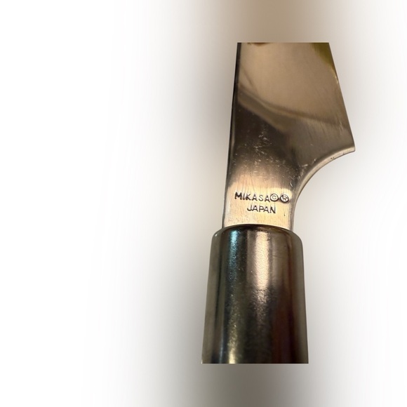 Vintage Mikasa Charisma Black L9050 Cheese Set with Cheese Knife - Picture 2 of 5